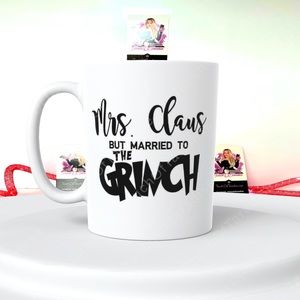 Married To The Grinch 15 Oz Large Ceramic Coffee Mug Double Sided